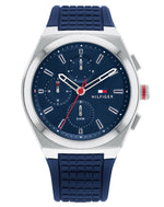 Tommy Hilfiger 1791899 Tommy Hilfiger Multifunction Blue Dial Rubber Strap Connor 44mm Watch