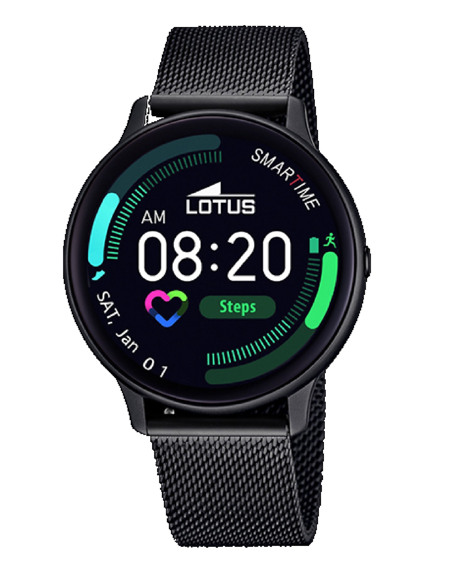 Lotus 50016/A Lotus Smartwatch Black Strap & Black Dial Smartime Watch