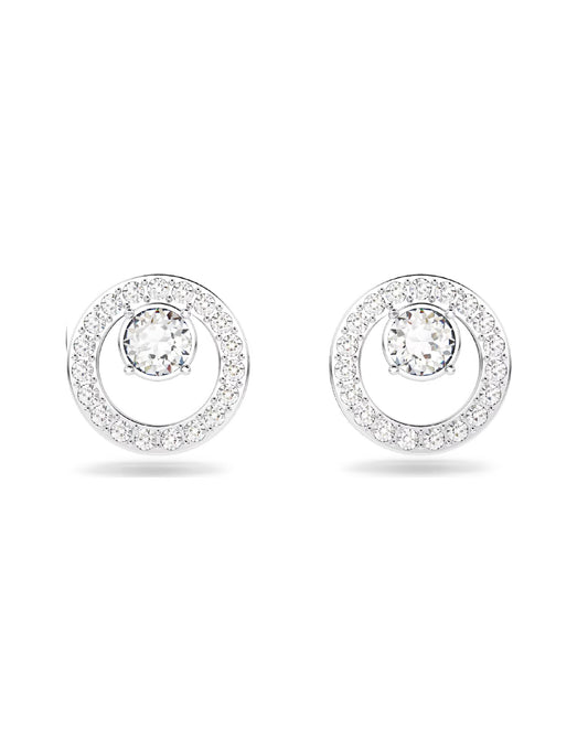 Swarovski Swarovski Rhodium Plated WHITE Tone TIMELESS ELEGANCE Earrings