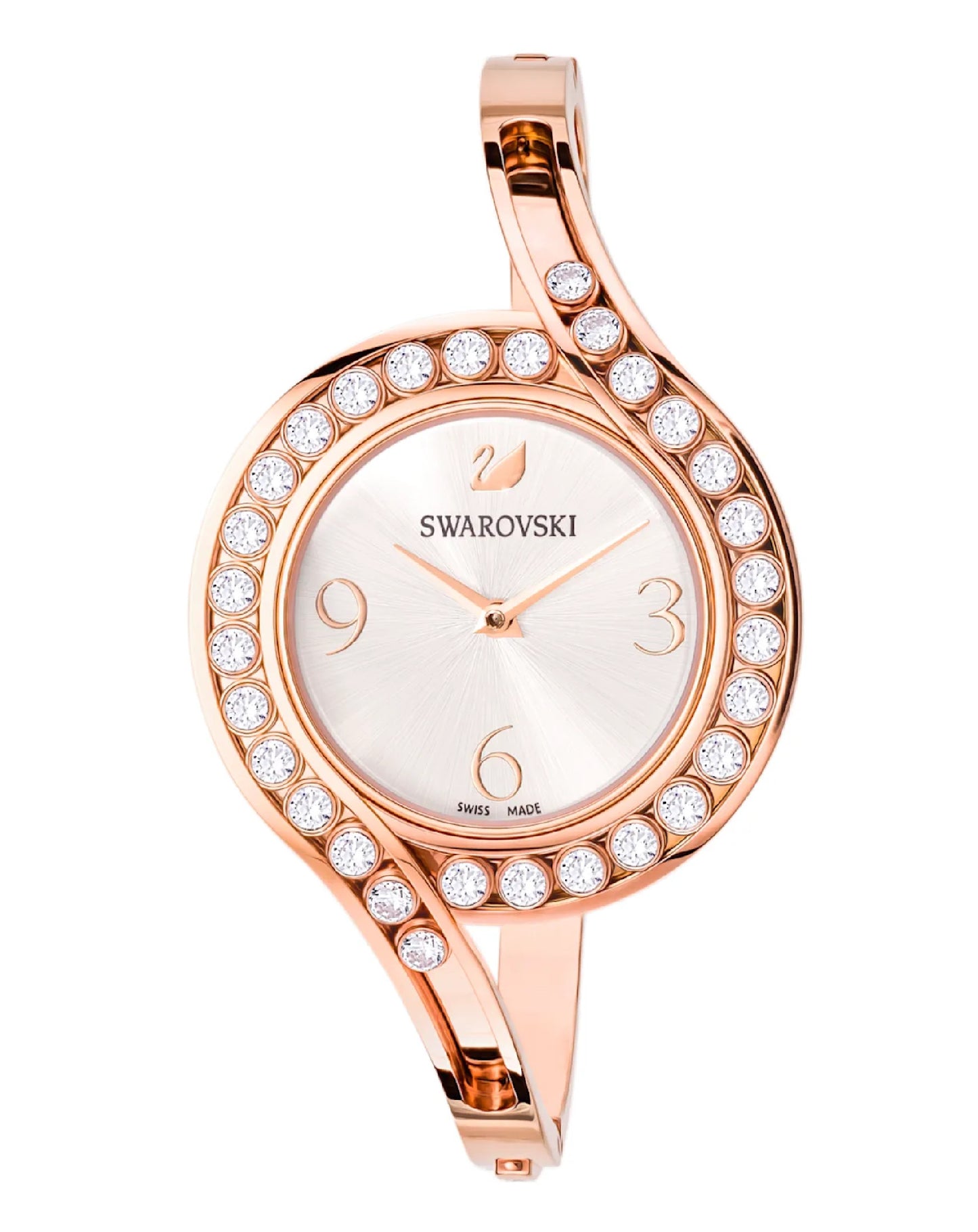 Swarovski Swarovski CRYSTALS Bangle Rose Gold Tone Watch Watch