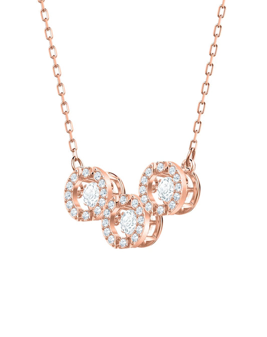 Swarovski Swarovski TRILOGY Sparkling Dance Rose Gold Tone Necklace Necklaces