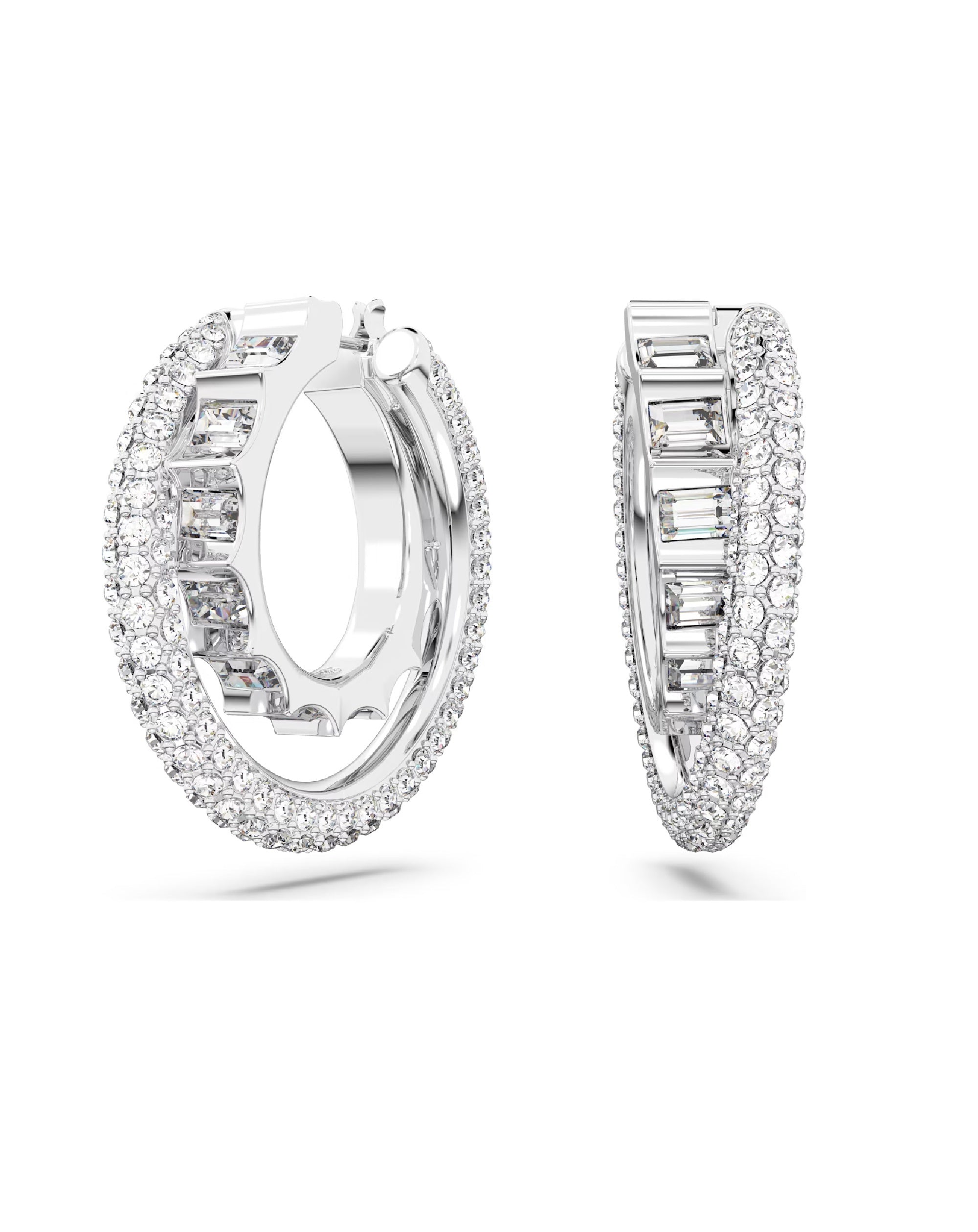 Swarovski diamond 2025 hoop earrings