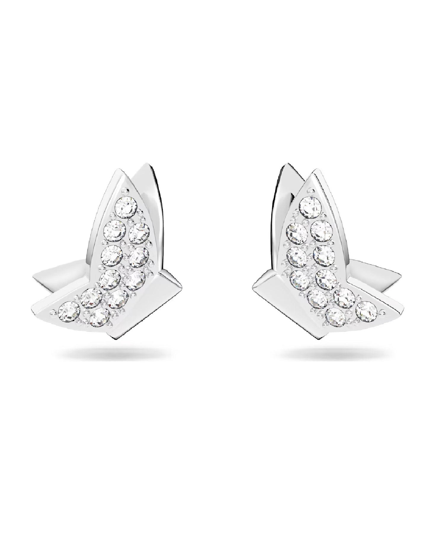 Swarovski 5636424 Swarovski LILIA Butterfly STUD, Silver Tone Rhodium Plated Earrings