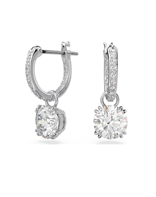 Swarovski 5636717 Swarovski CONSTELLA Drop Earrings, White Gold Tone Earrings