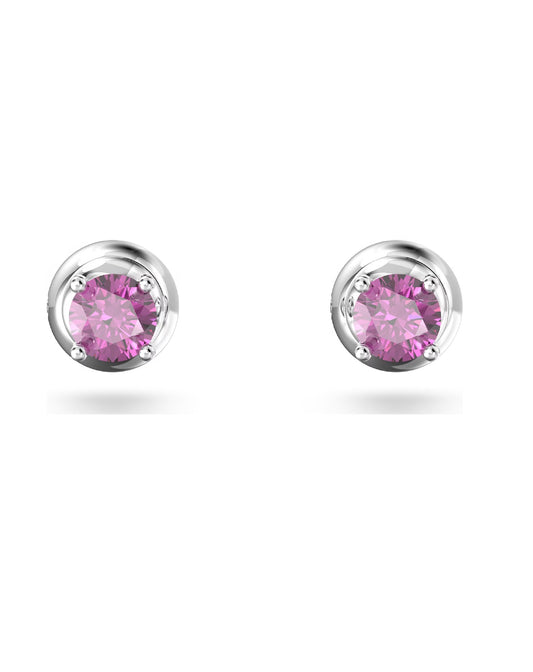 Swarovski 5639135 Swarovski Stilla STUDS With Purple Stone, Rhodium Plated Earrings