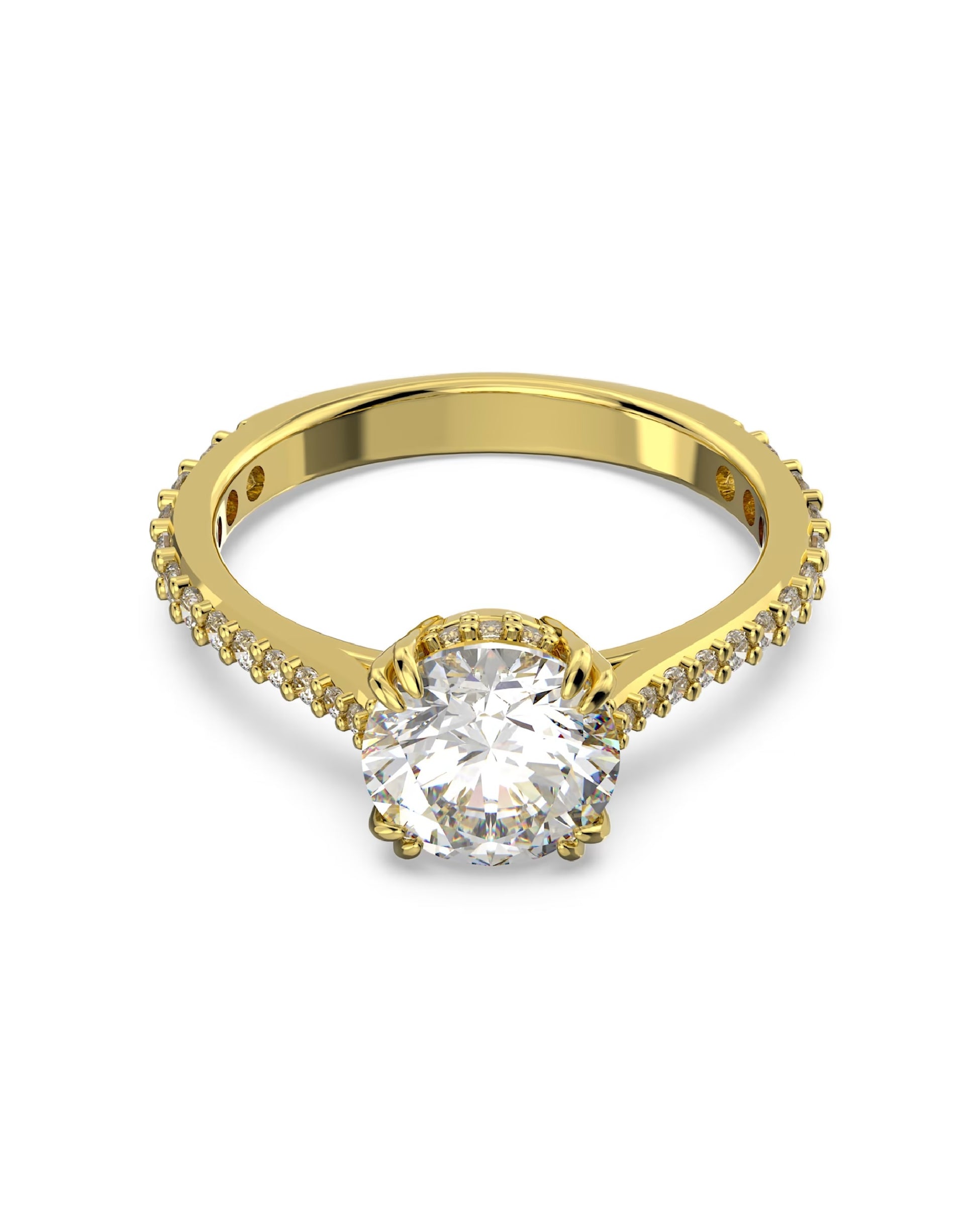 Swarovski 5642623 Swarovski Constella Ring, YELLOW Gold Tone Size 60 Rings