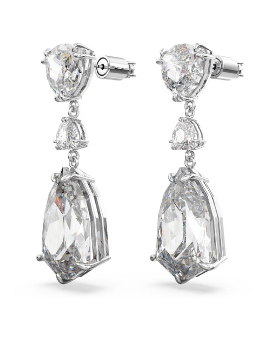 Swarovski 5652038 Swarovski Mesmera Drop EARRINGS, White Tone, Round Cut Earrings