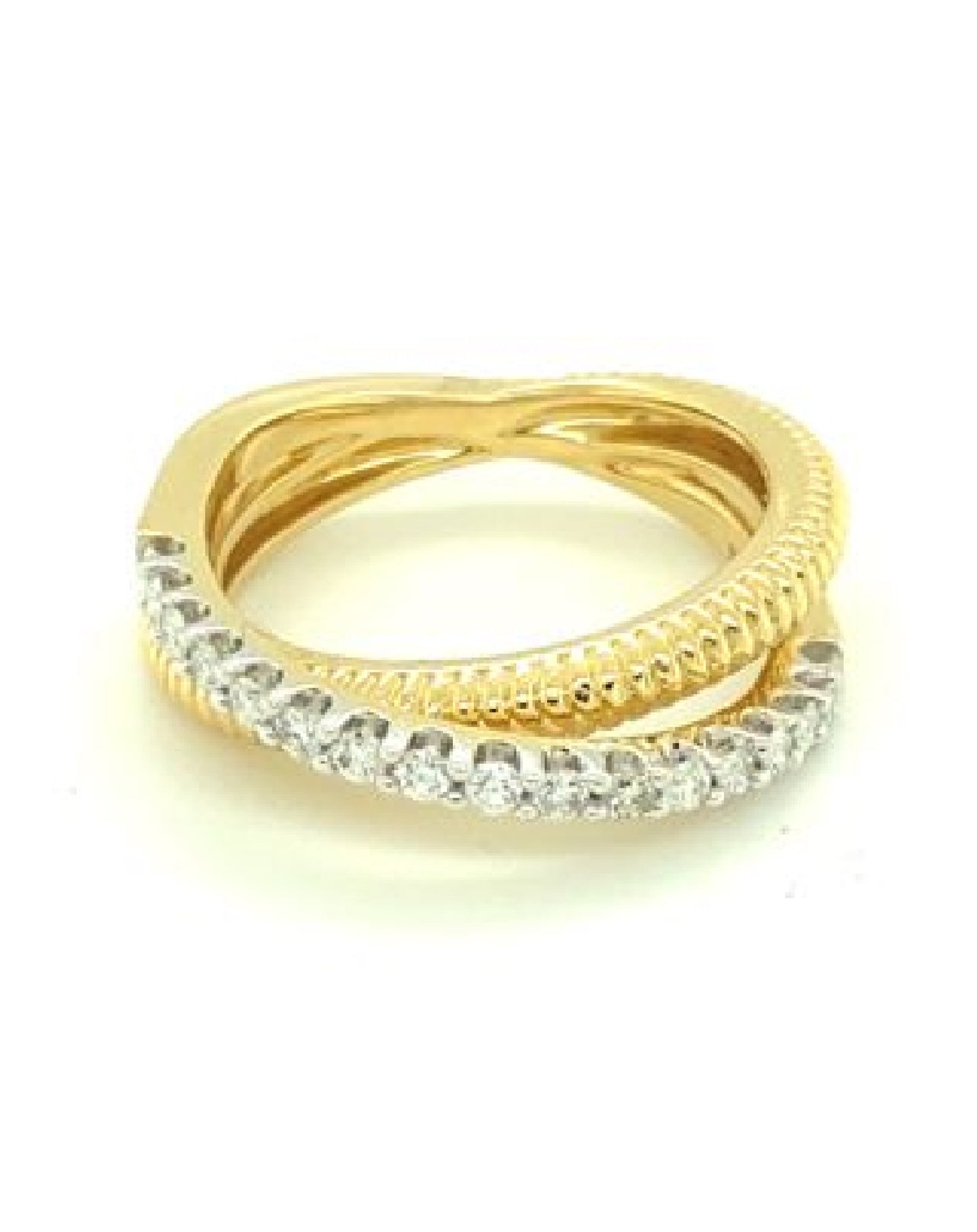 Diamonds 14Kt U Prong Diamond Ring Rings