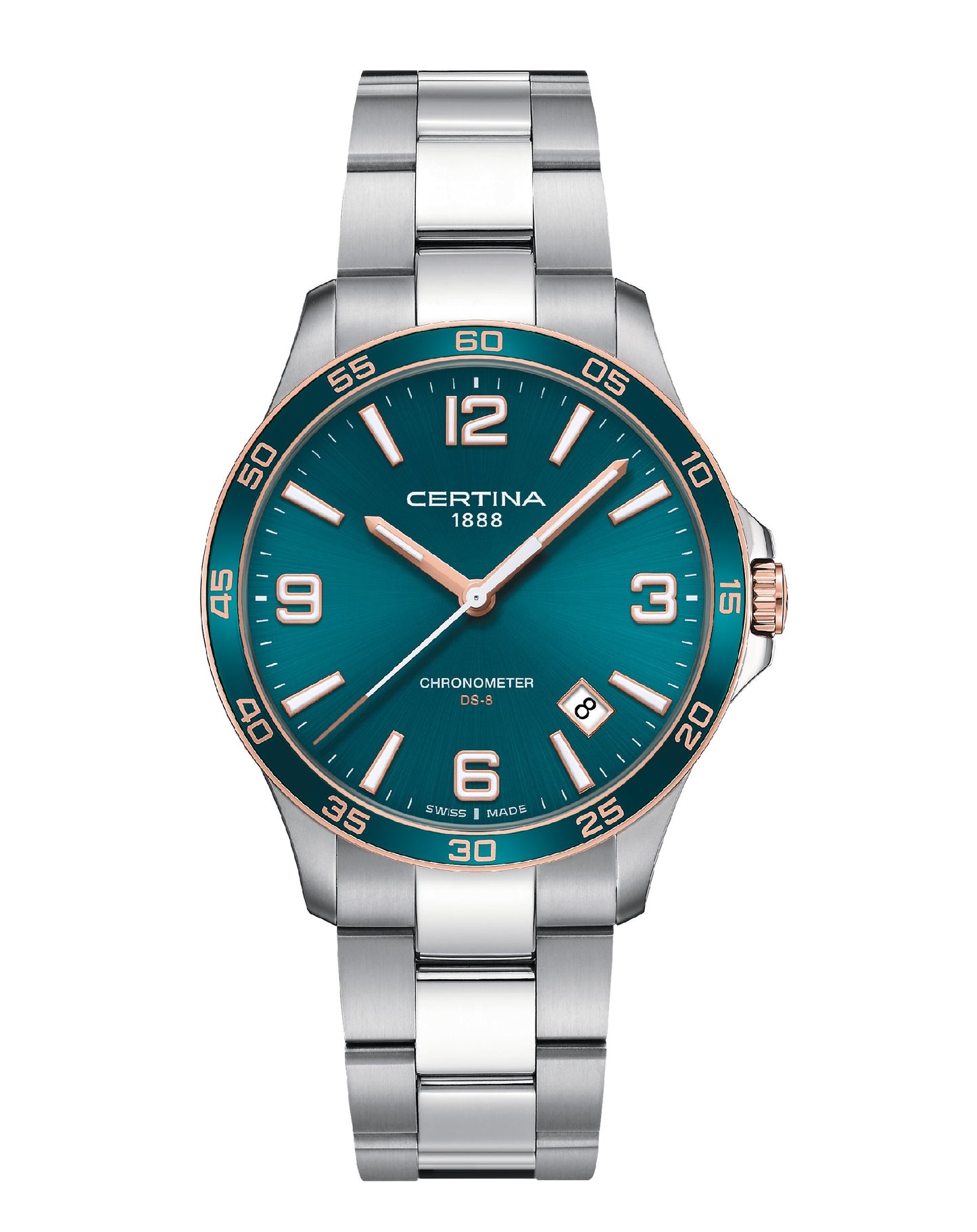Certina C033.851.21.097.00 CERTINA DS-8 COSC Turquoise DIAL 41,50MM Watch