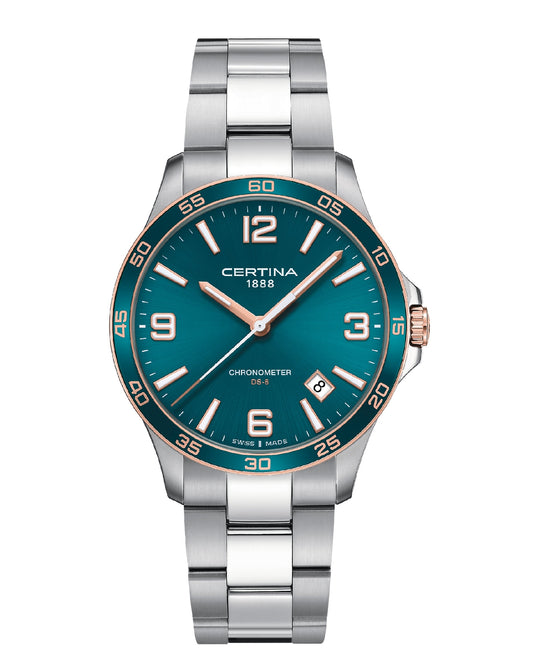 Certina C033.851.21.097.00 CERTINA DS-8 COSC Turquoise DIAL 41,50MM Watch