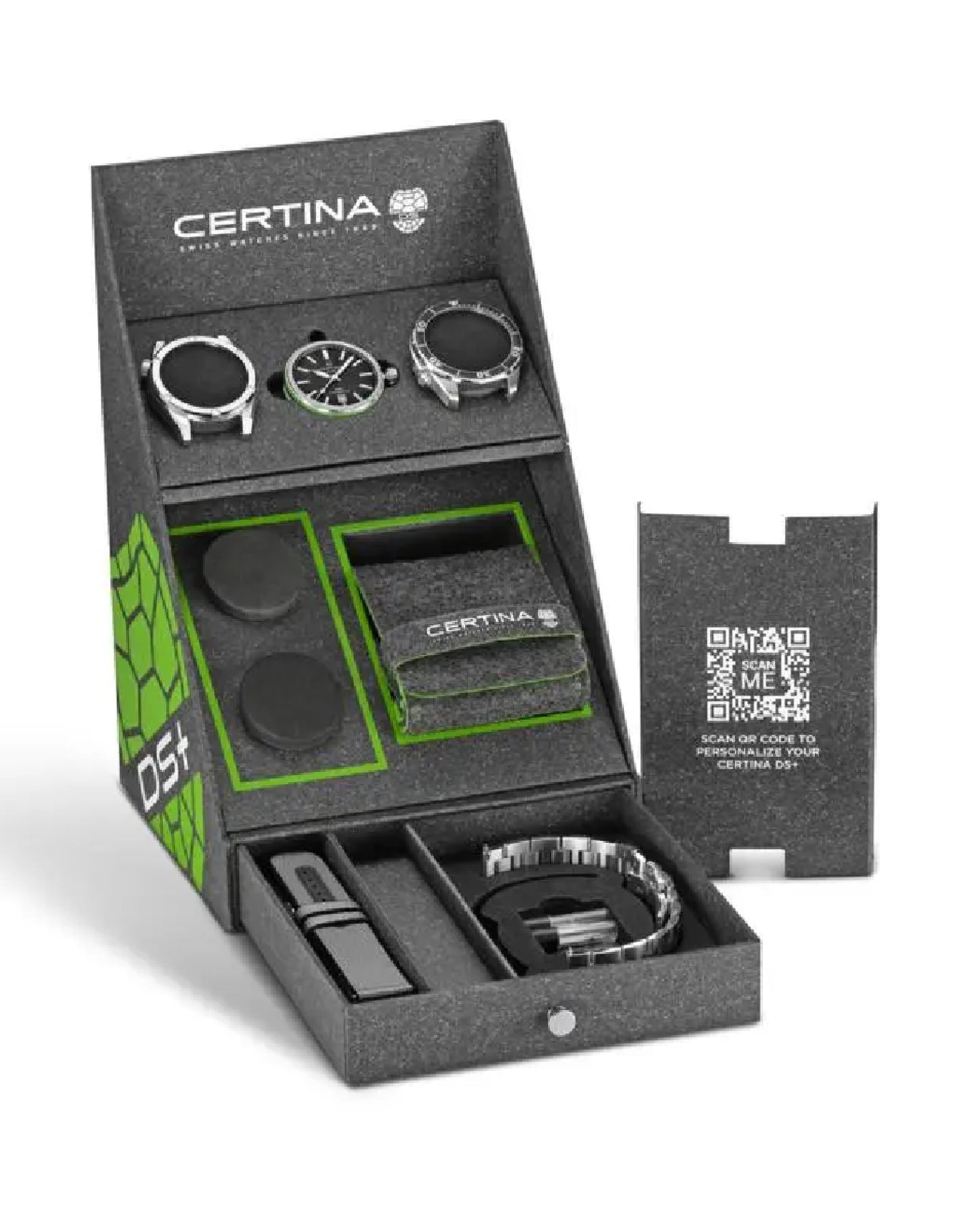 Certina C041.407.19.051.00 Certina DS + BLACK DIAL SPORT KIT Watch