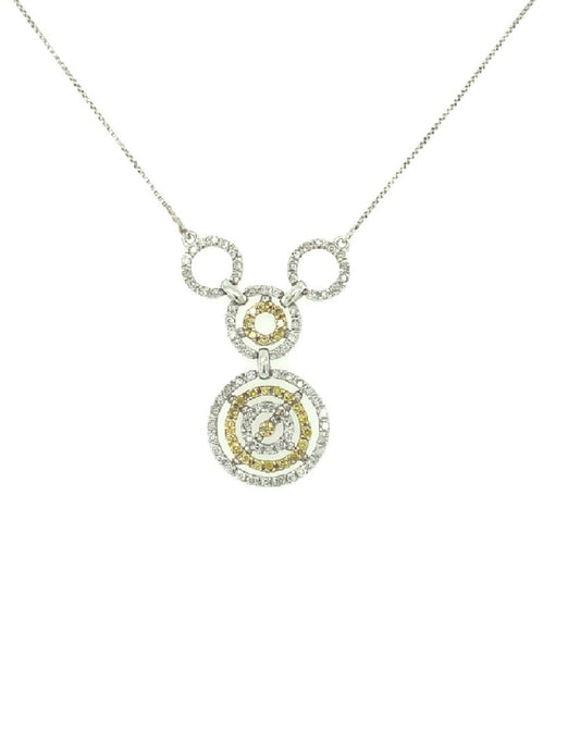 Diamonds 14 Kt Galaxy Diamond Pendant Necklaces