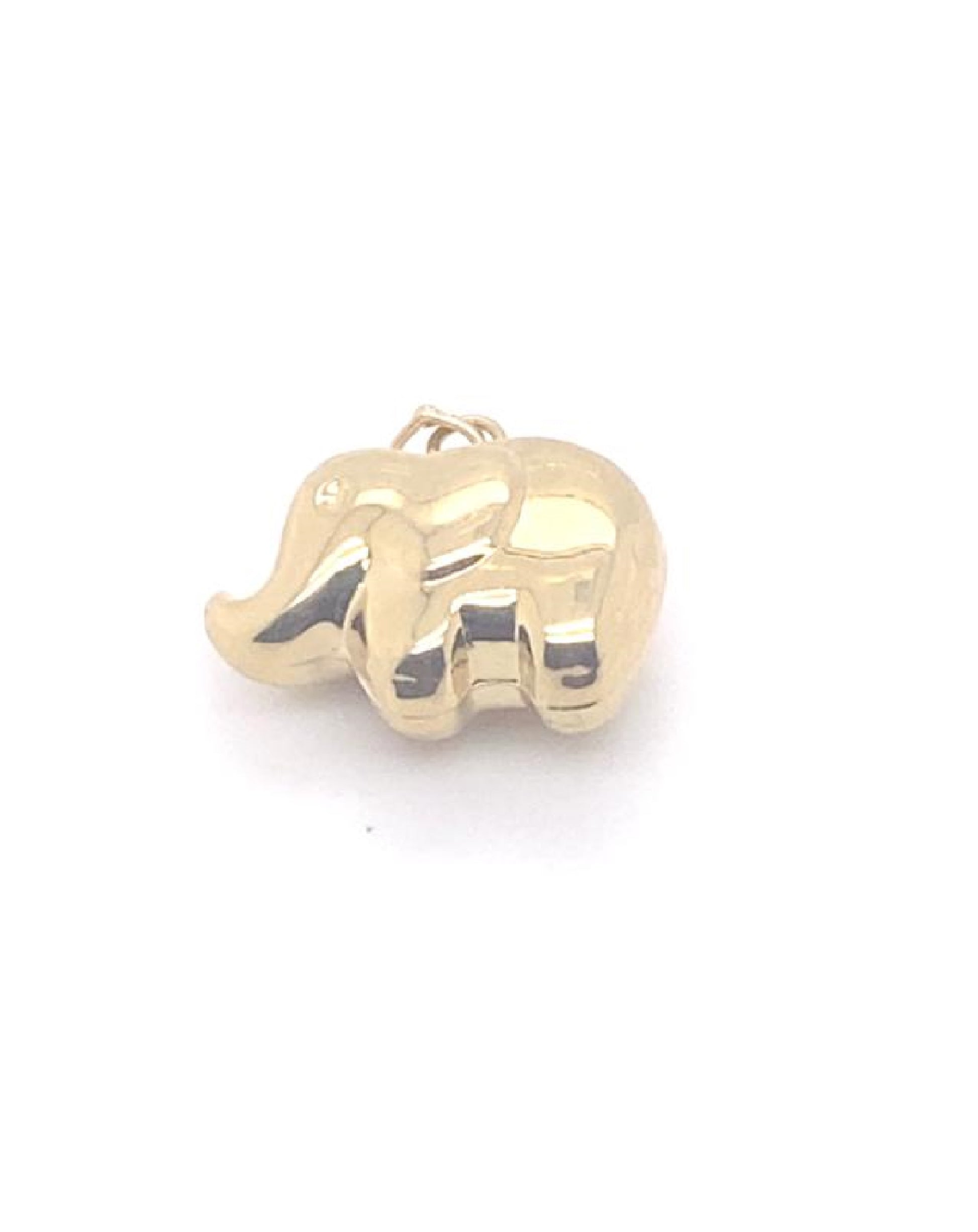 Gold 18 Kt Yellow Gold Elefant Pendant Jewelry