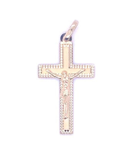 Gold 18 Kt Yellow Gold Cross Pendant Jewelry