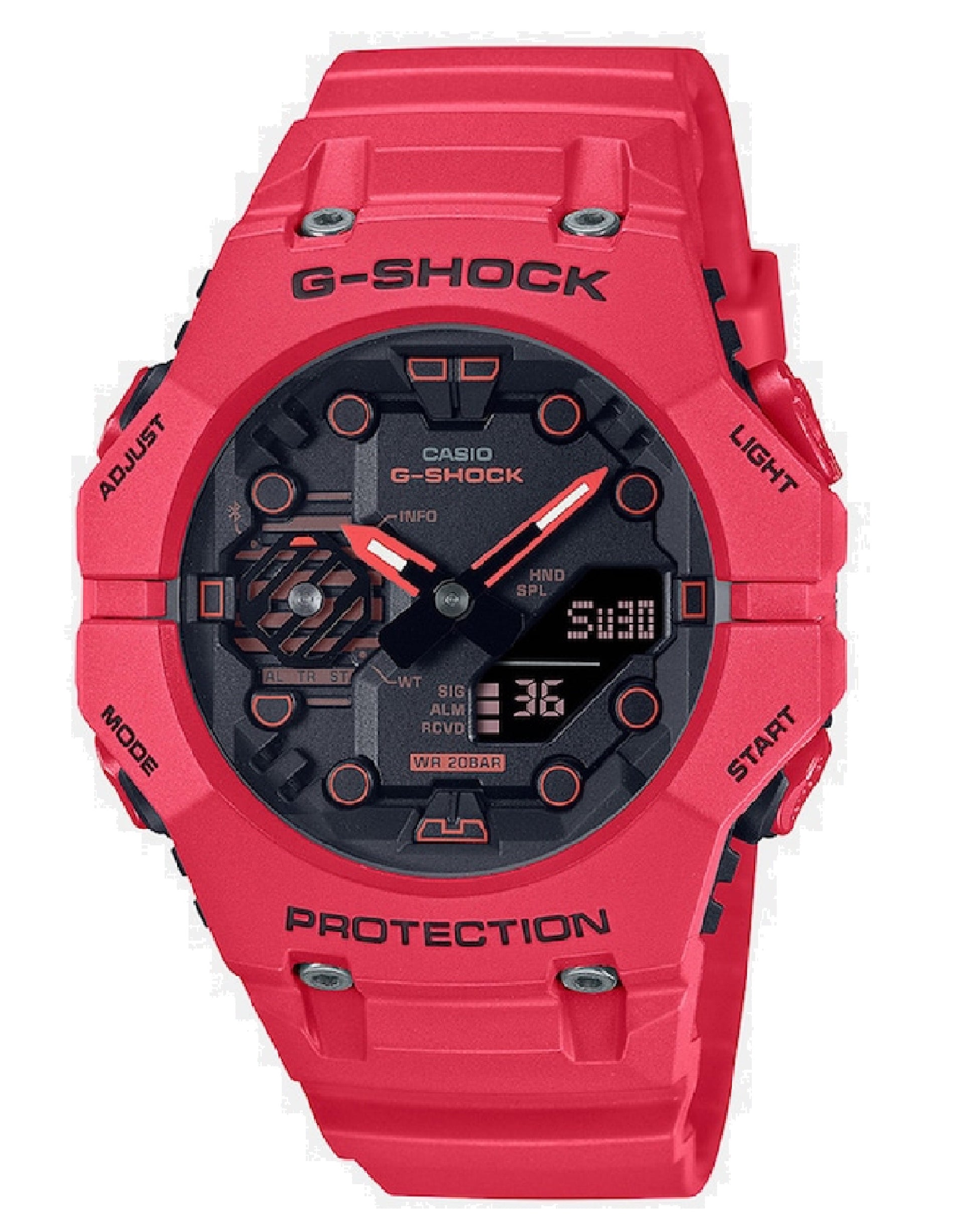 Casio GA-B001-4AER Casio G-SHOCK, Pink RESIN Strap, Grey Watch