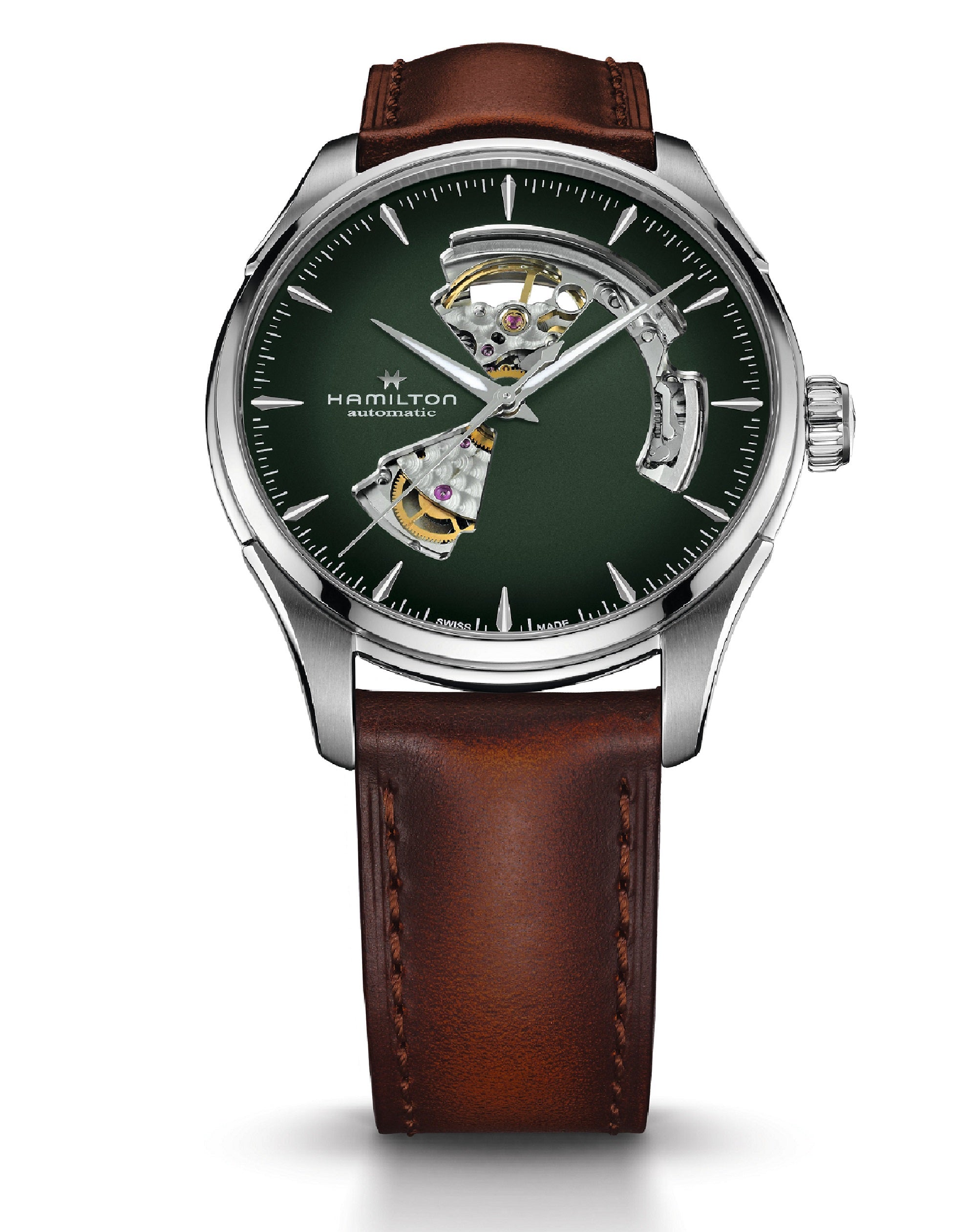 Hamilton jazzmaster open online heart auto