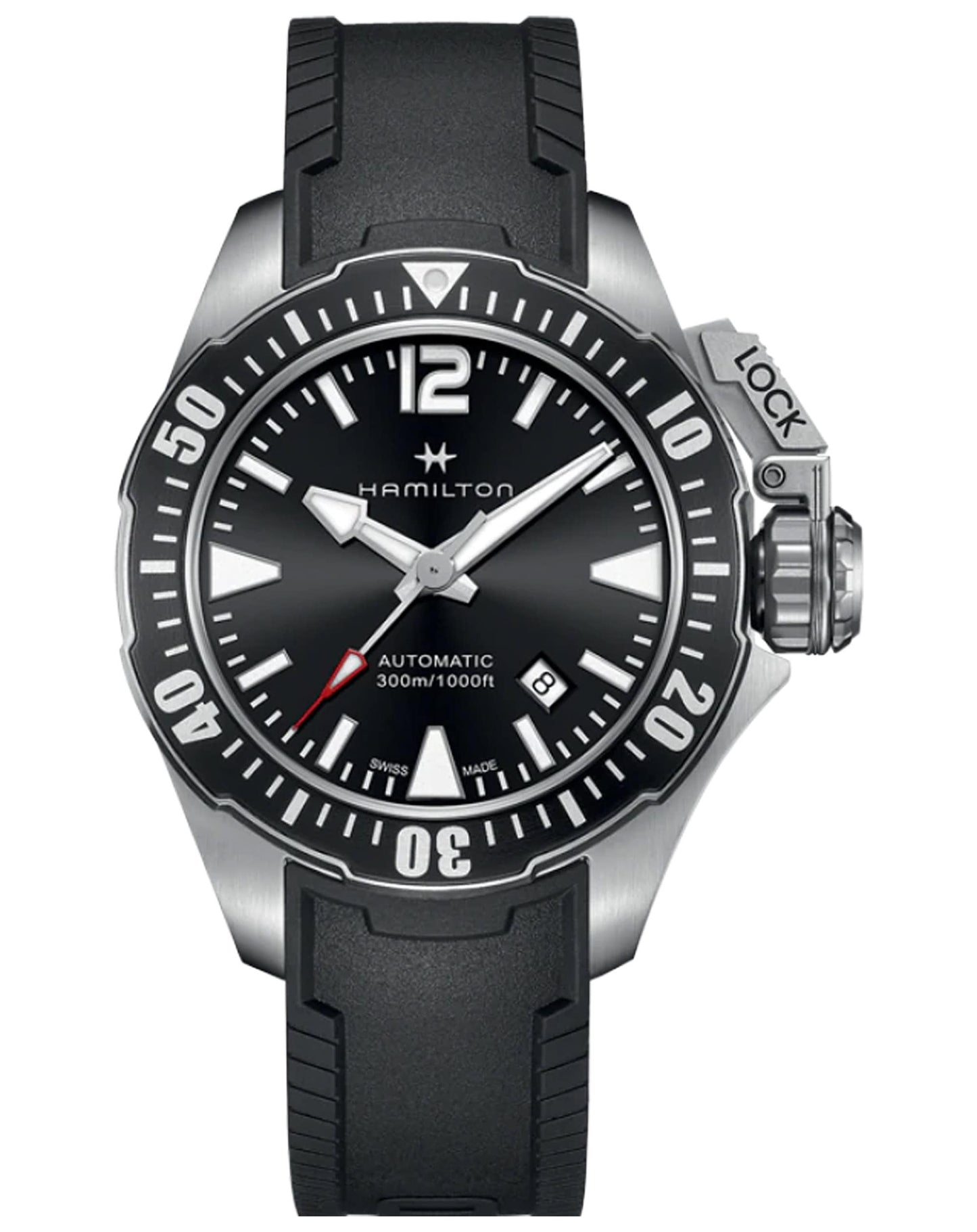 Diamonds N Diamonds Hamilton Khaki Navy Frogman Automatic Watch