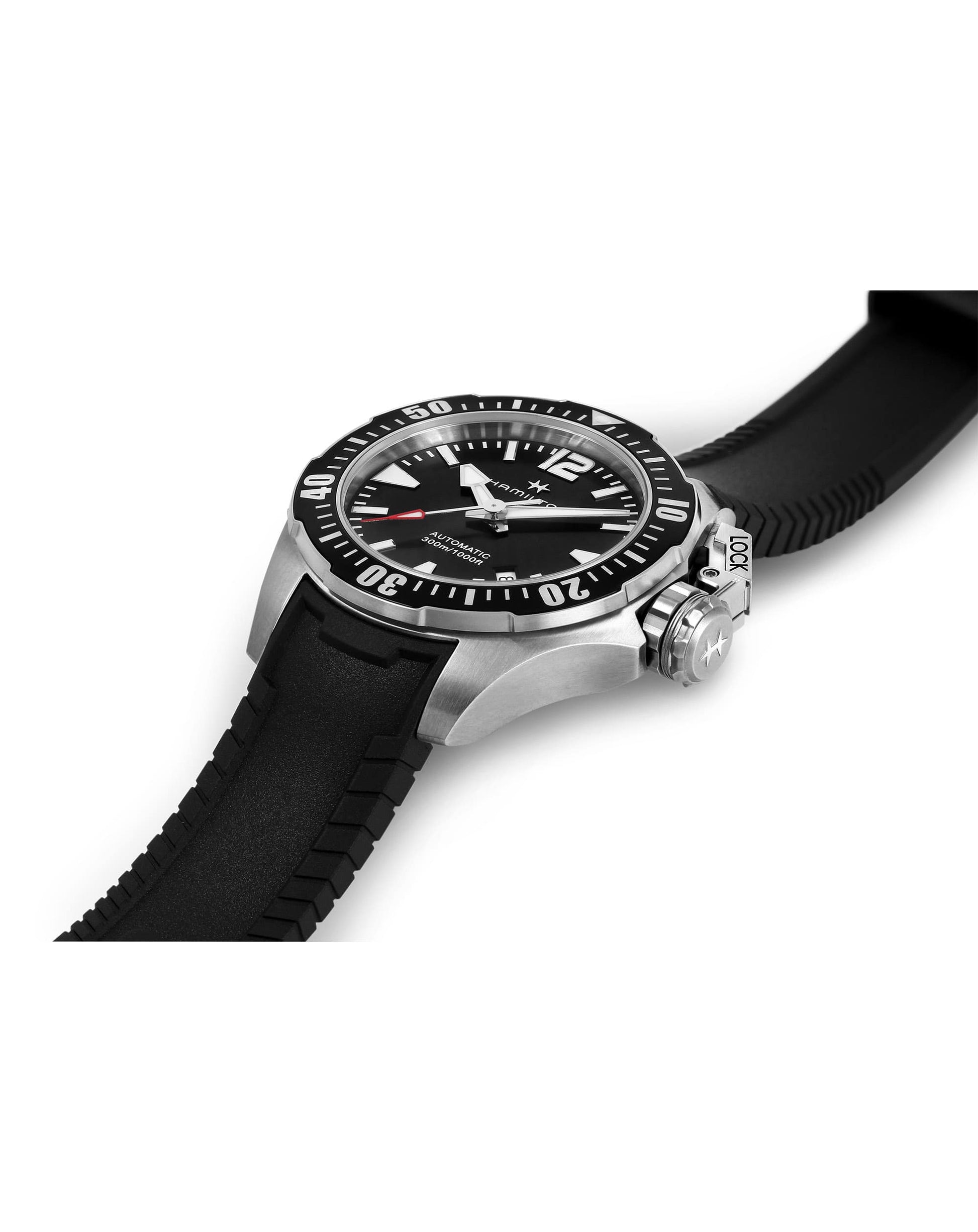 Diamonds N Diamonds Hamilton Khaki Navy Frogman Automatic Watch