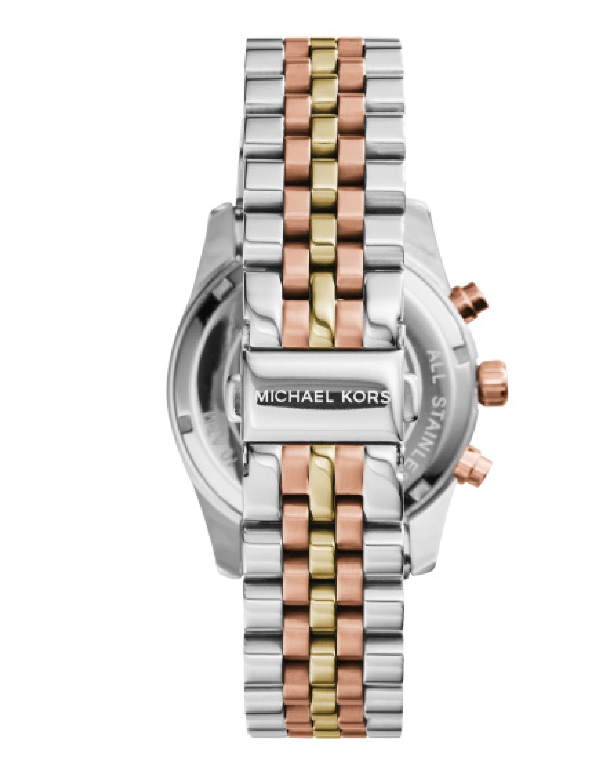 Michael Kors MK4718 MK Chain Lock ThreeHand Watch 25MM