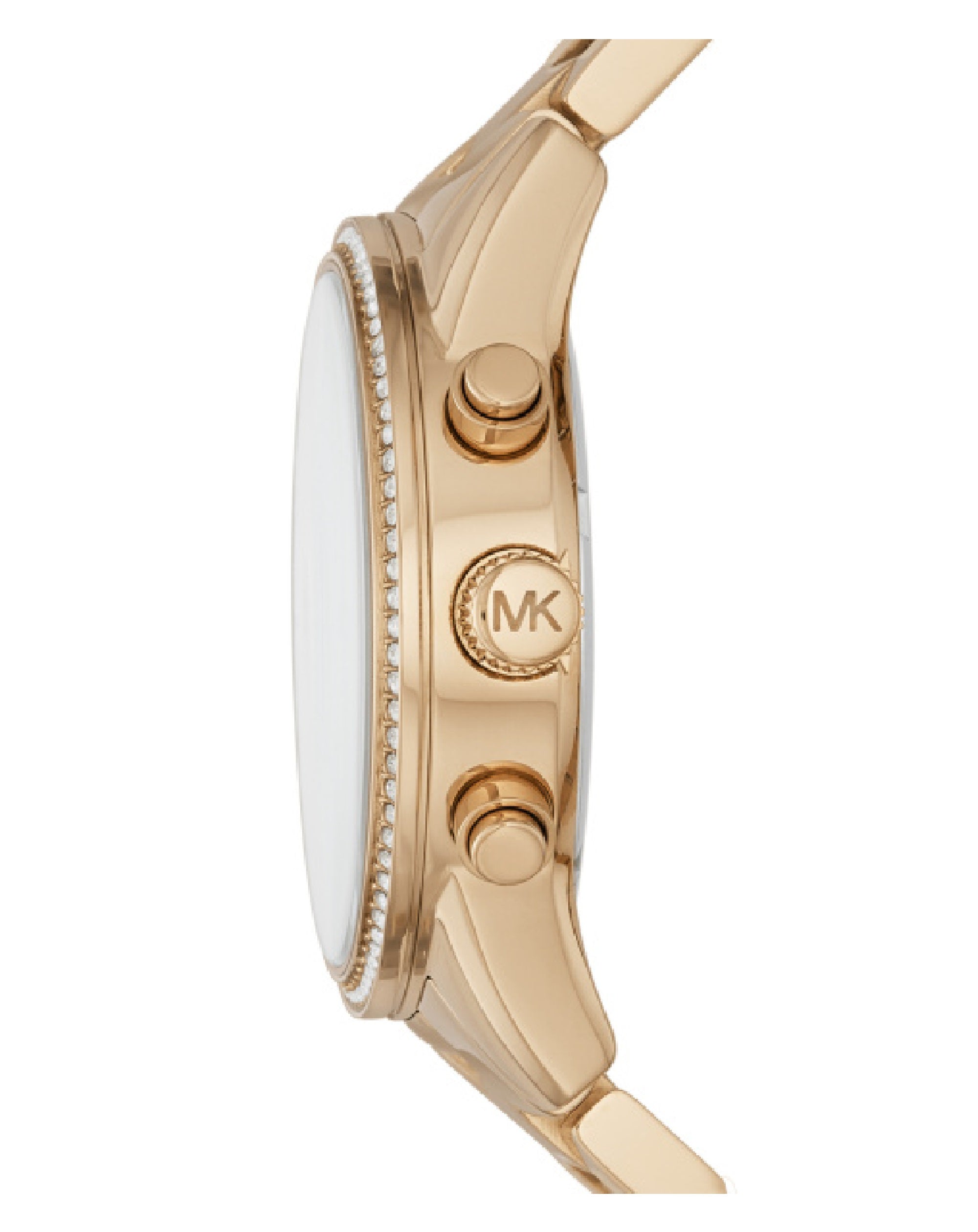 Michael Kors Ritz  Crystal Set Chronograph Dial  Gold Stainless Steel  Bracelet MK7310  First Class Watches IRL