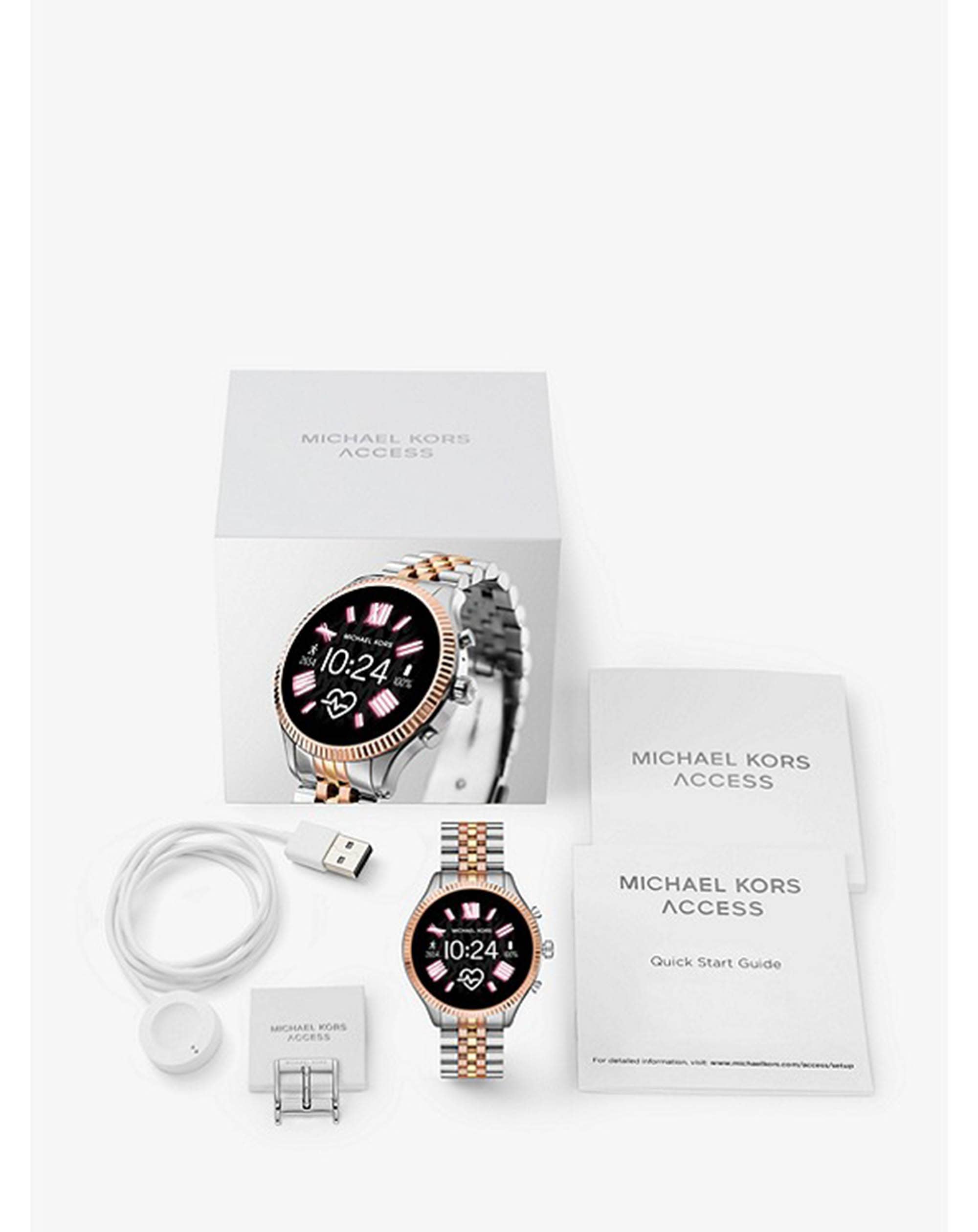 Michael kors lexington tritone on sale watch