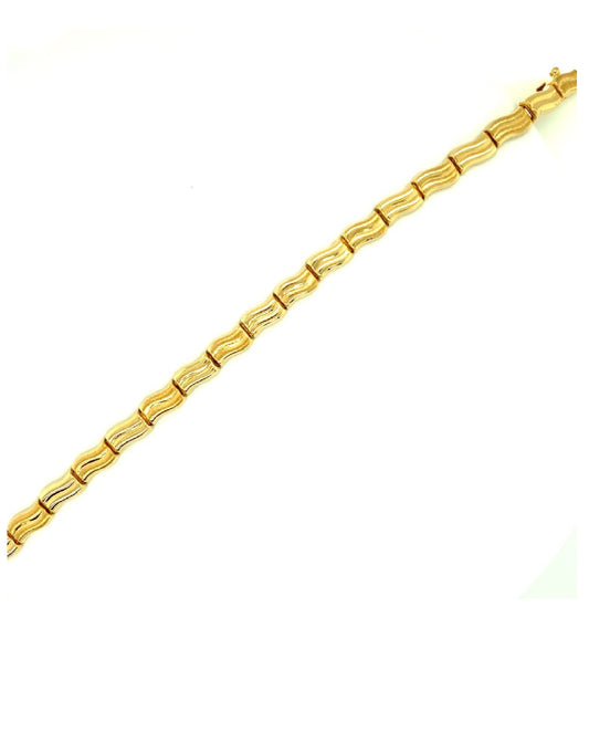 Gold 18 kt Unique Yellow Gold Bracelet Jewelry