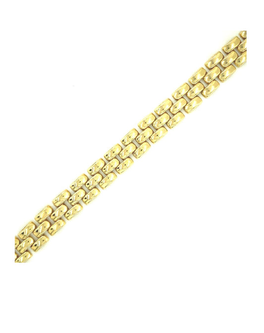 Gold 18 Kt Yellow Gold Link Bracelet Jewelry