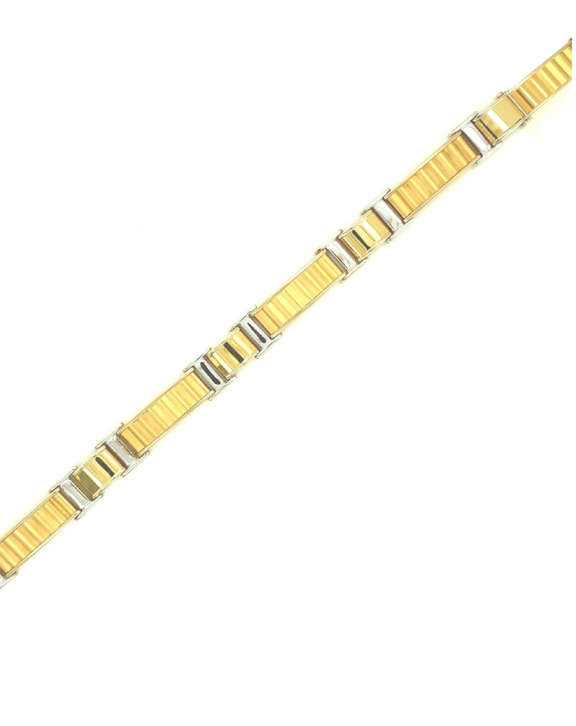 Gold Two Tone 18 Kt Exclusive Gold Bracelet Jewelry