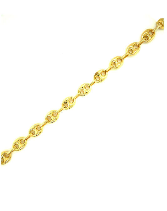 Gold 18Kt Yellow Gold Coffee Grains Bracelet 750mls Jewelry