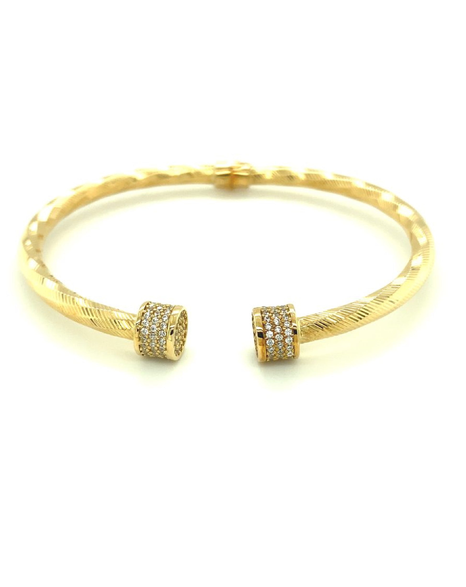 Gold 18 Kt Yellow Gold Cool Bangle Jewelry