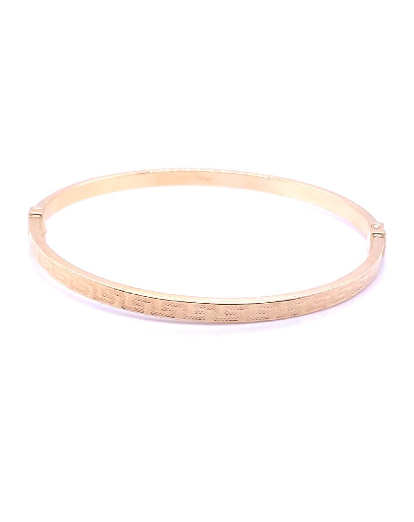 Gold 18 Kt Hand Crafted Exclusive Yellow Gold Bangle Jewelry