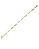 Diamonds 14 Kt Two Tone Gold Diamond Bracelet Bracelets