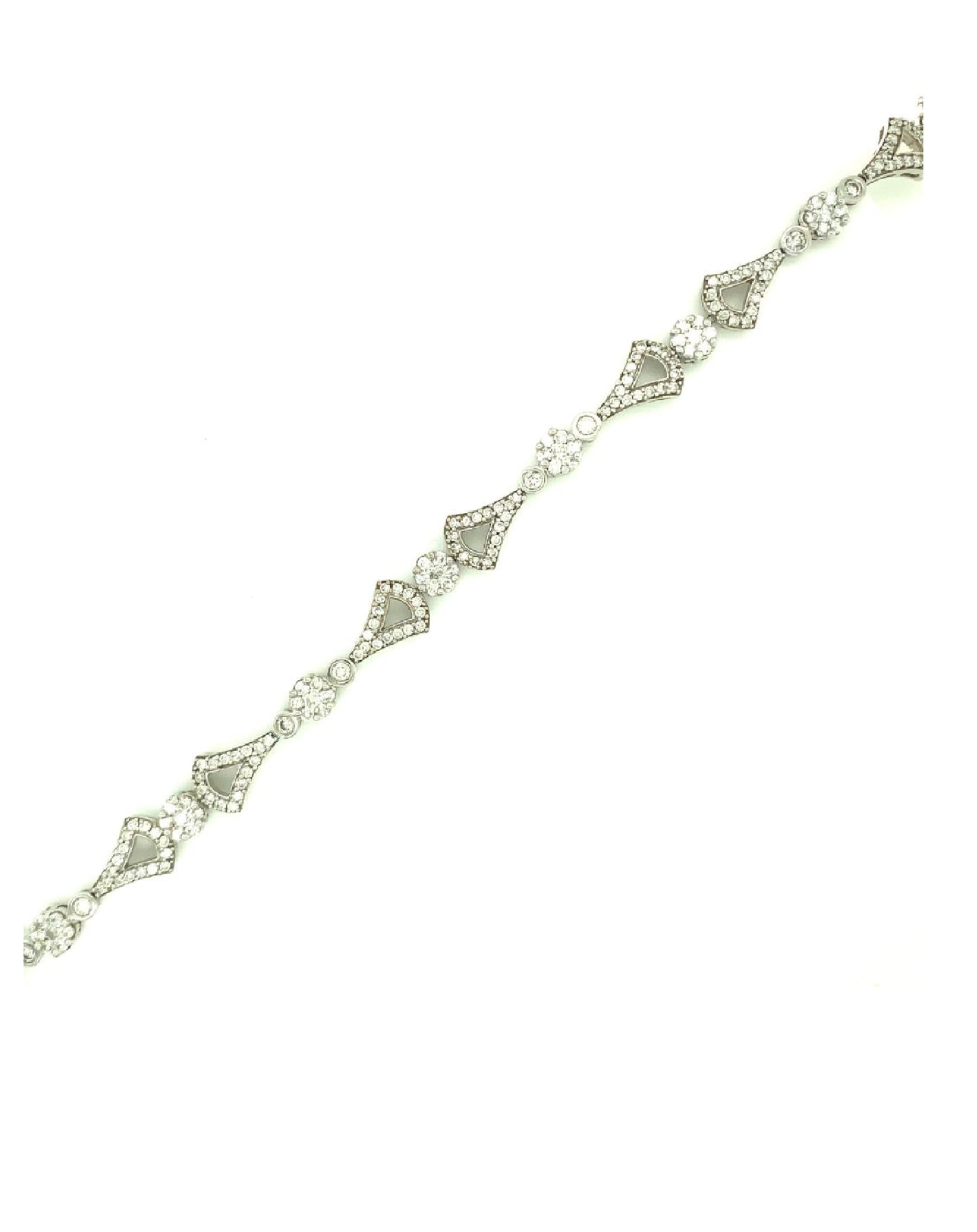 Diamonds 14 Kt White Diamond Bracelet Bracelets