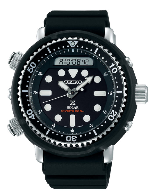 Seiko SNJ025P1 Seiko Prospex Solar Black Rubber Watch