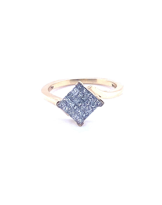 Diamonds Rhombus Diamond Ring,0.50 CT Rings