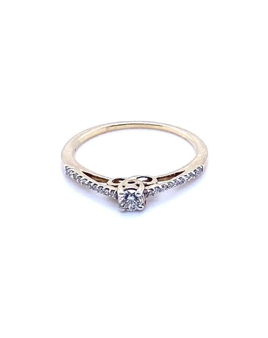 Diamonds Brilliant & Princess engagement Diamond Ring Rings
