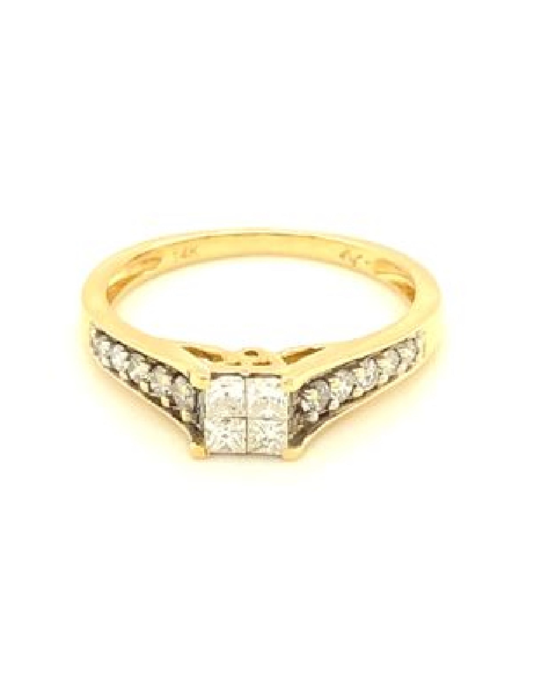 Diamonds 14Kt 4, Princess Cut Engagement Diamond Ring Rings
