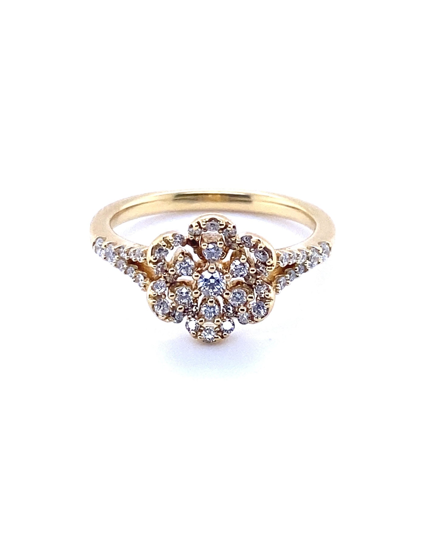 Diamonds Floral Design Diamond Ring, 0.50 Ct Rings
