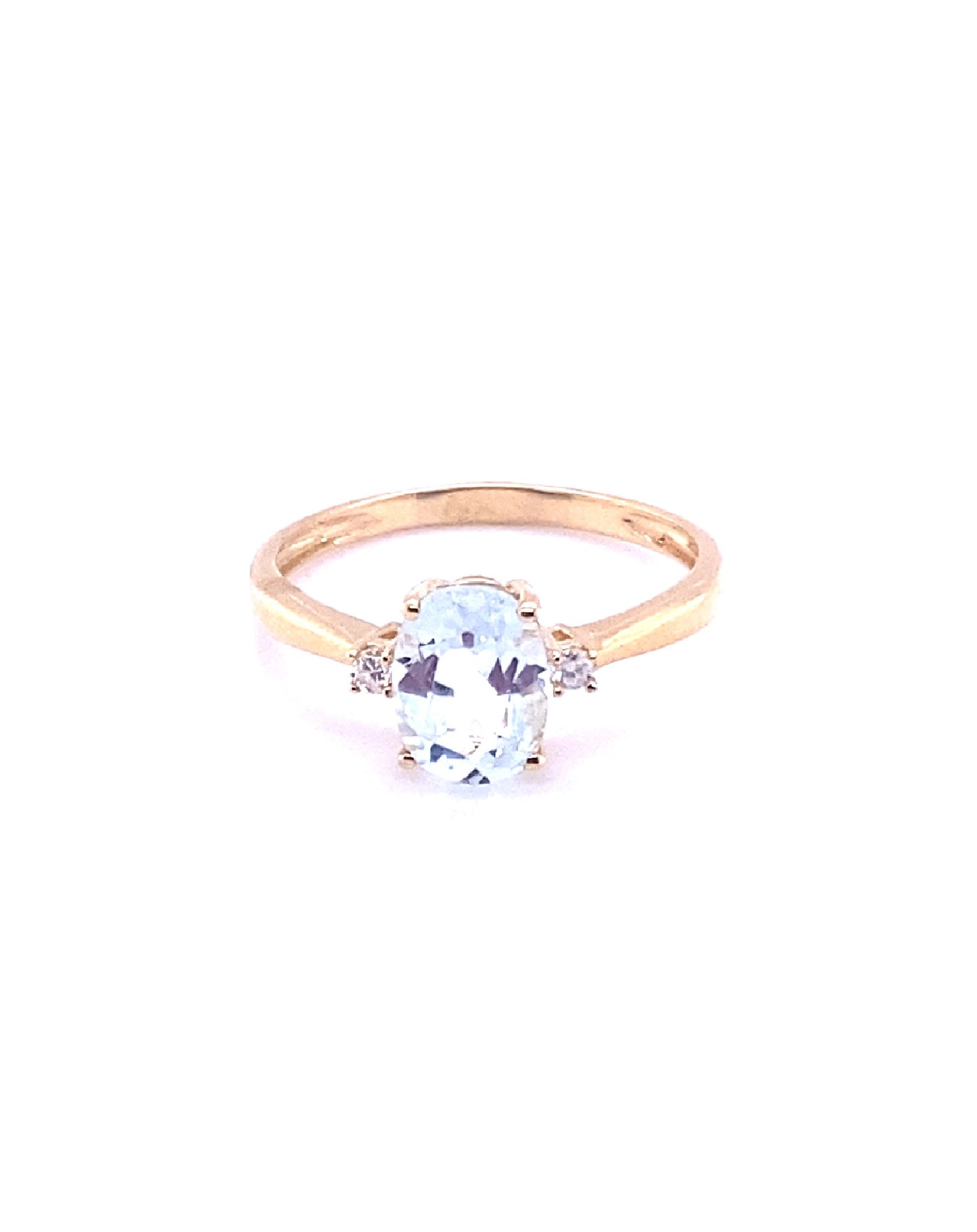 Diamonds White Gold Aquamarine Diamond Ring Rings