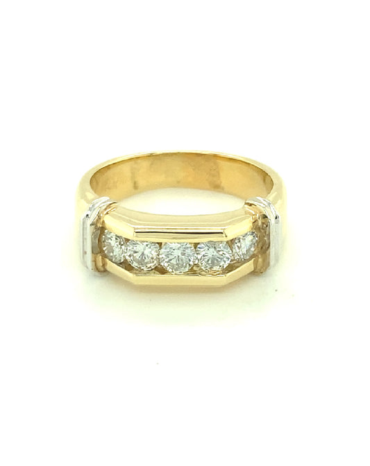 Diamonds 5 Diamond Ring,0.88CT Rings