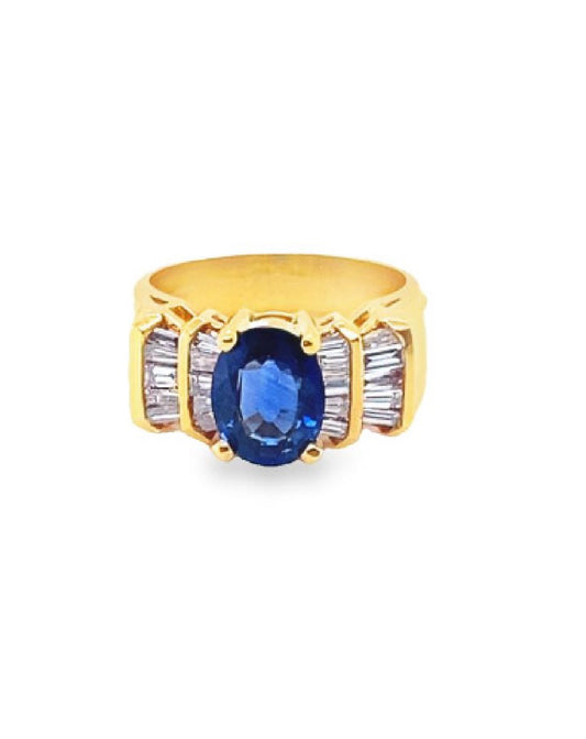 Diamonds Blue Sapphire Majestic Diamond Ring Rings
