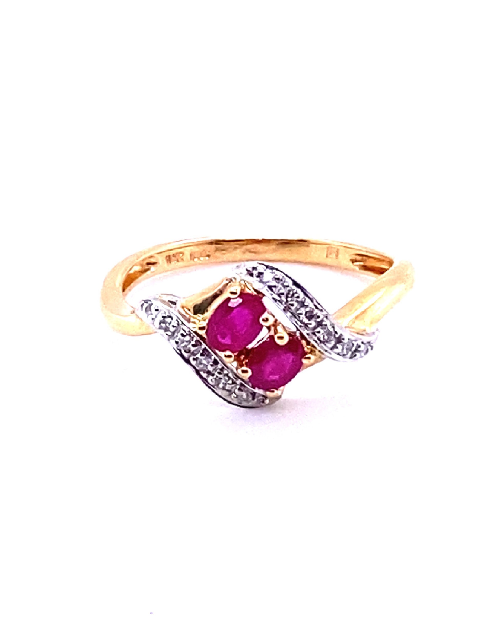 Diamonds Oval Ruby Diamond Ring Rings