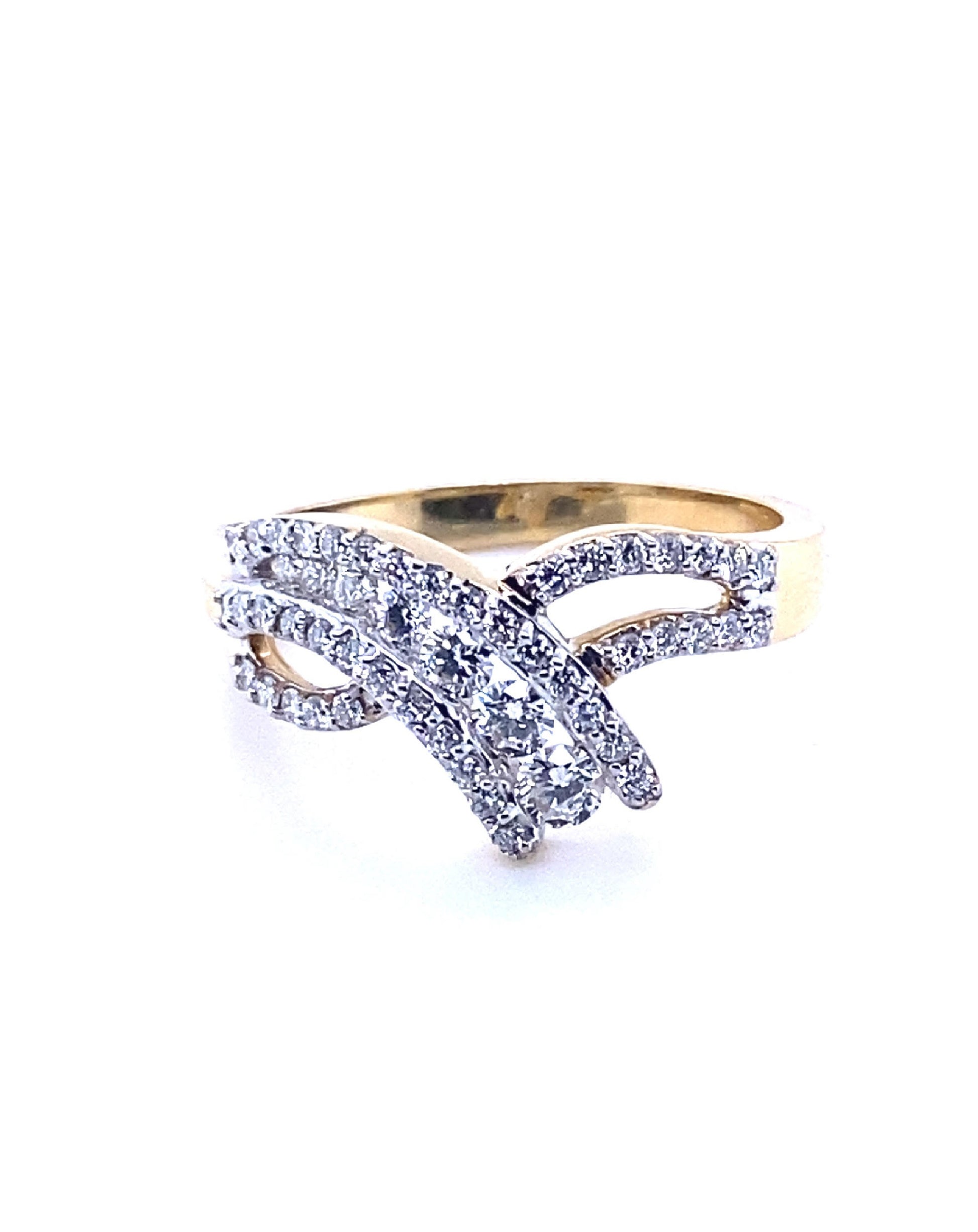 Diamonds Yellow Gold Diamond Ring, 0.63 Ct Rings