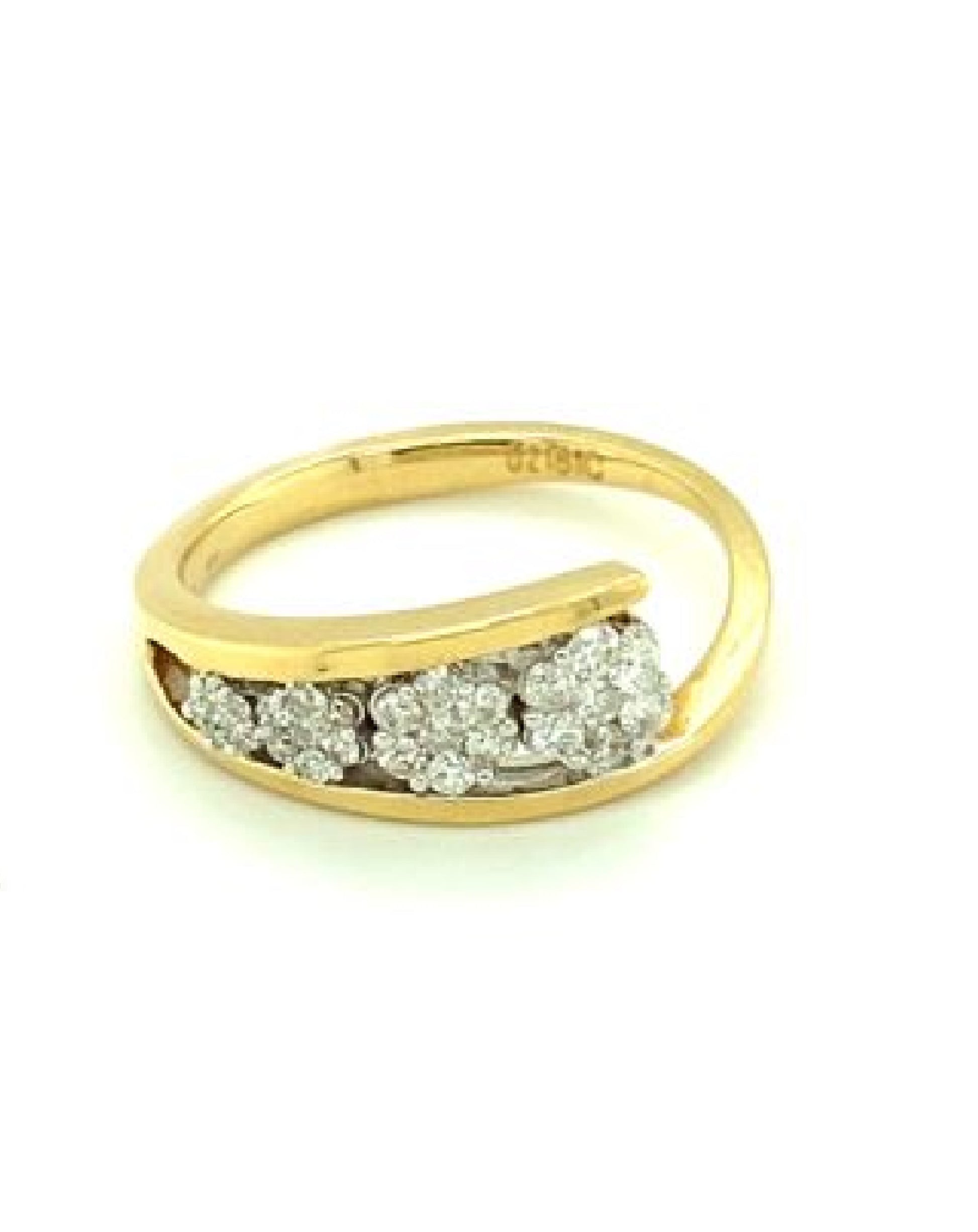 Diamonds Channel shared prongs Diamond Ring Rings