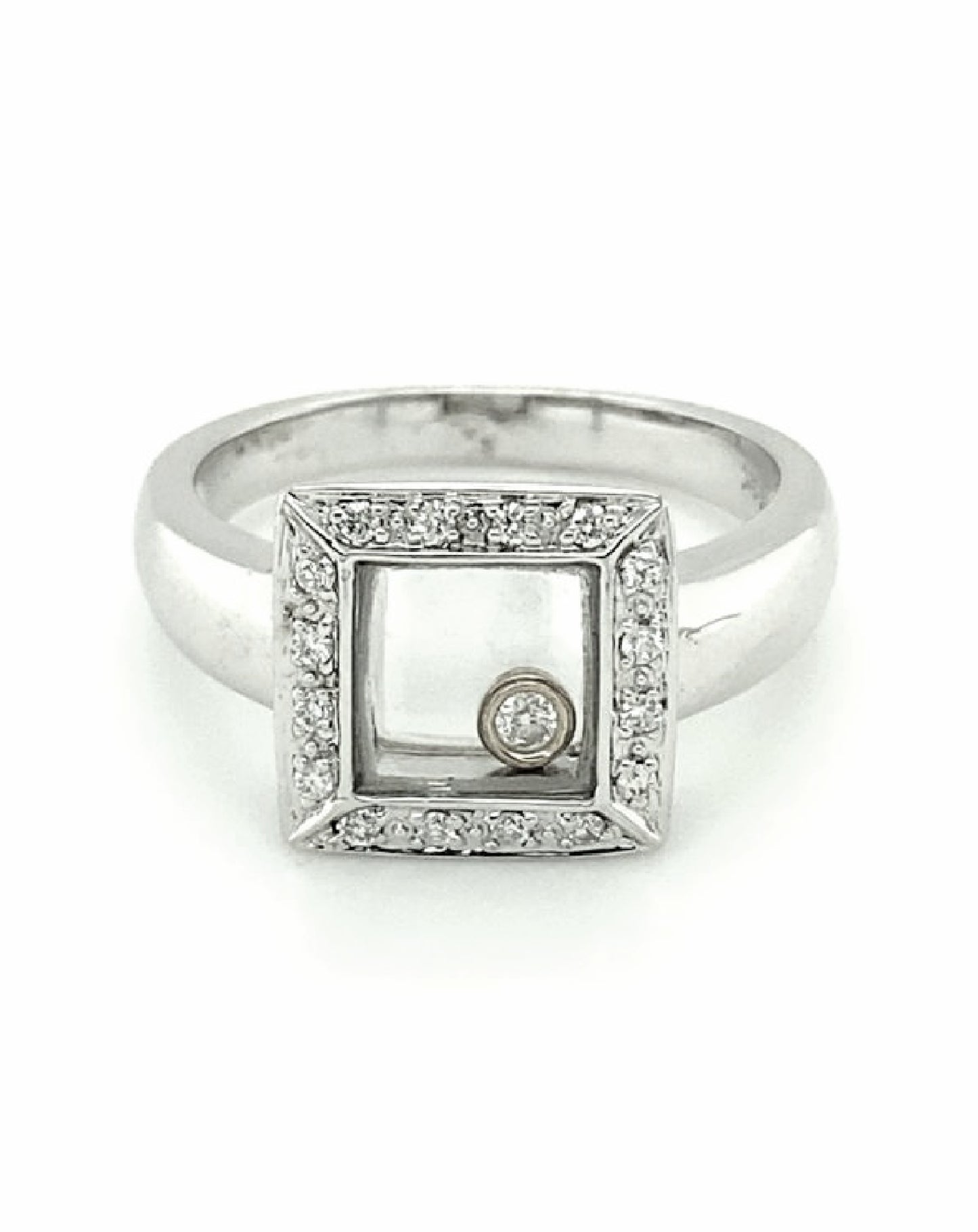 Diamonds 14 Kt Square Diamond Ring Rings