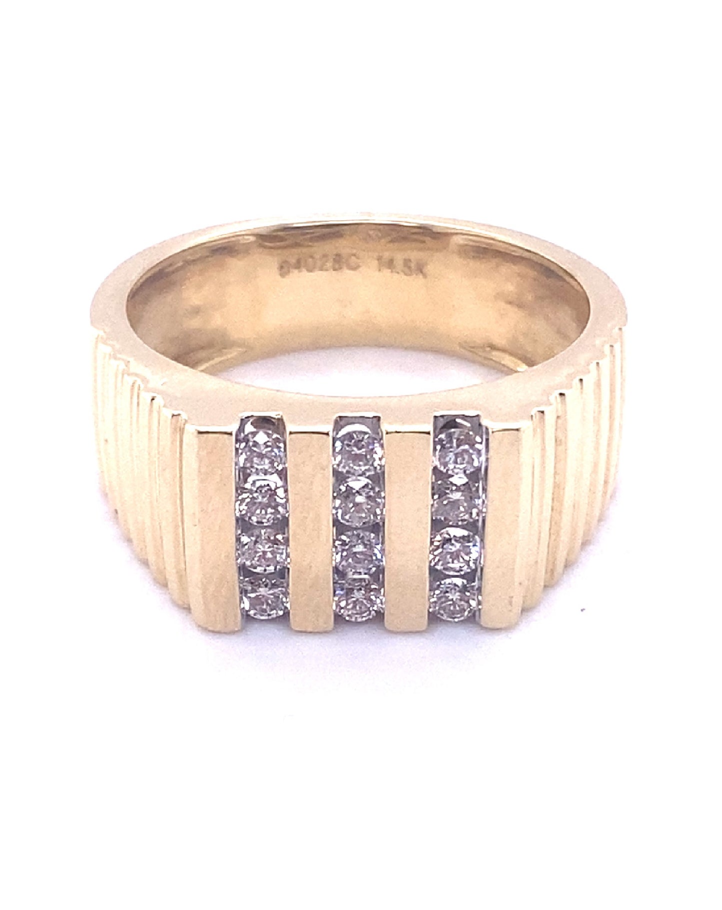 Diamonds 18 Kt Yellow Gold Diamond Men Ring Rings