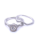 Diamonds Solitaire Shouldered with Diamonds Ring 1,00 CT Rings