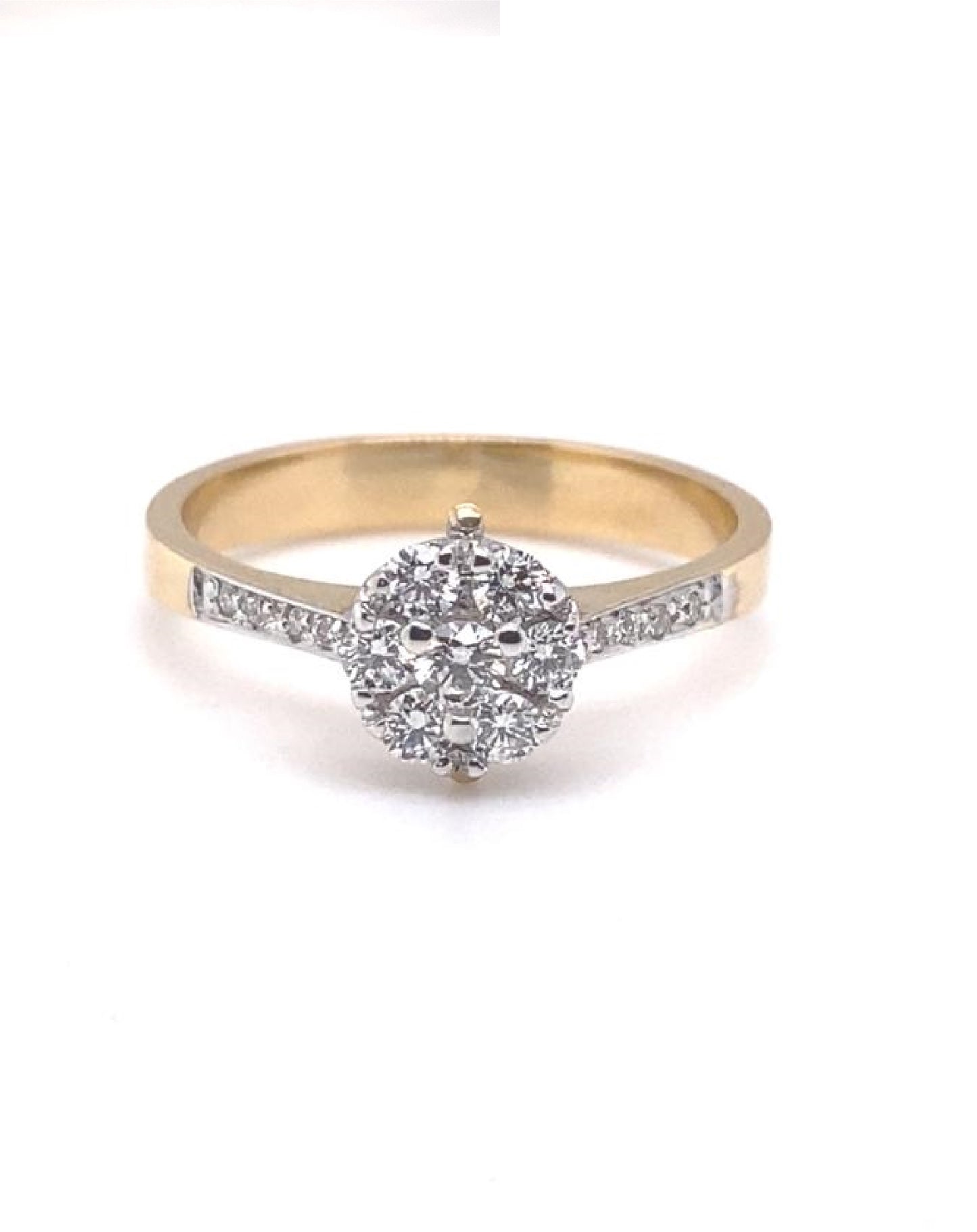 Diamonds 18 Kt Brilliant & Princess Engagement Diamond Ring Rings