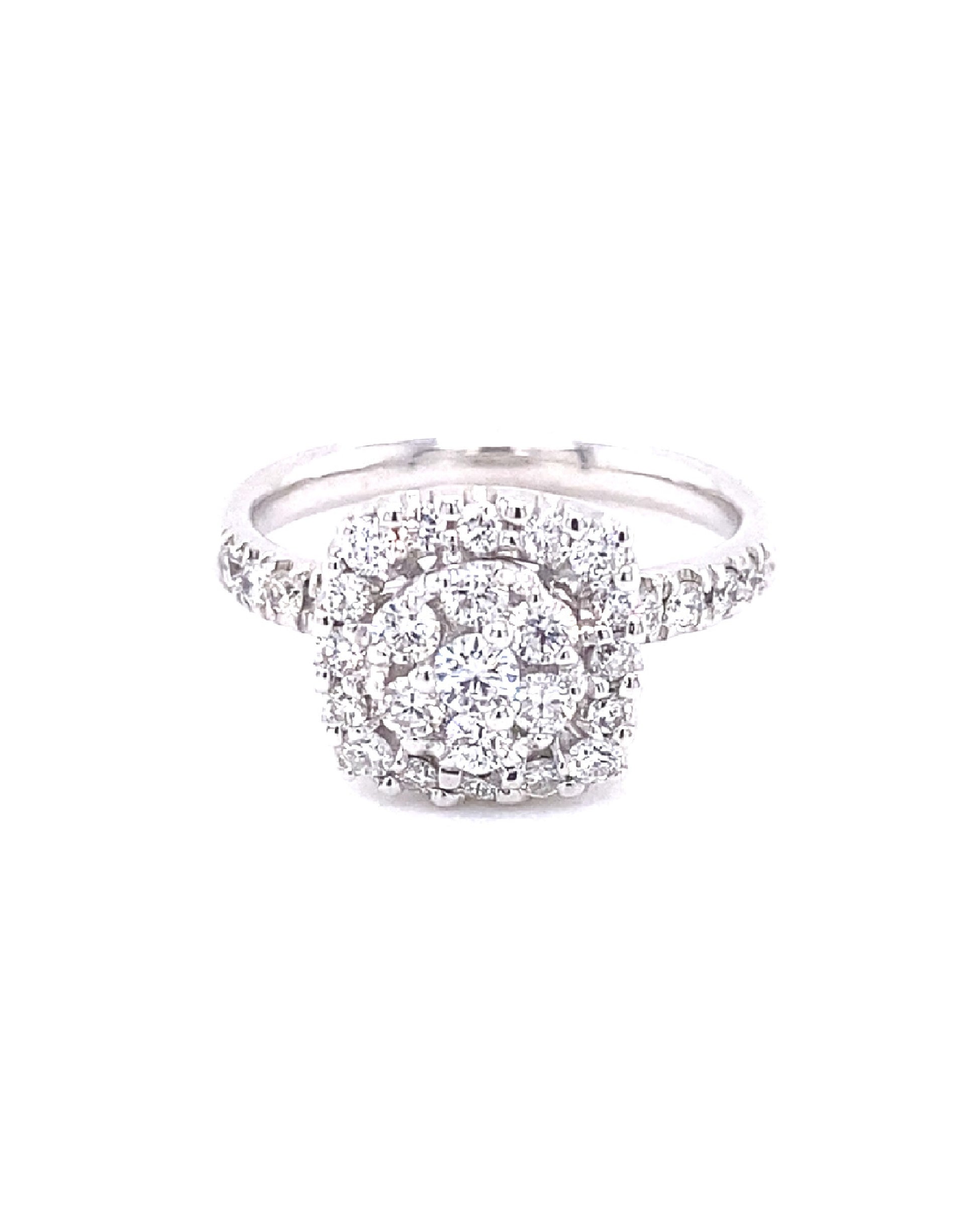 Diamonds Brilliant Cut Engagement Diamond Ring, 0.74 Ct Rings