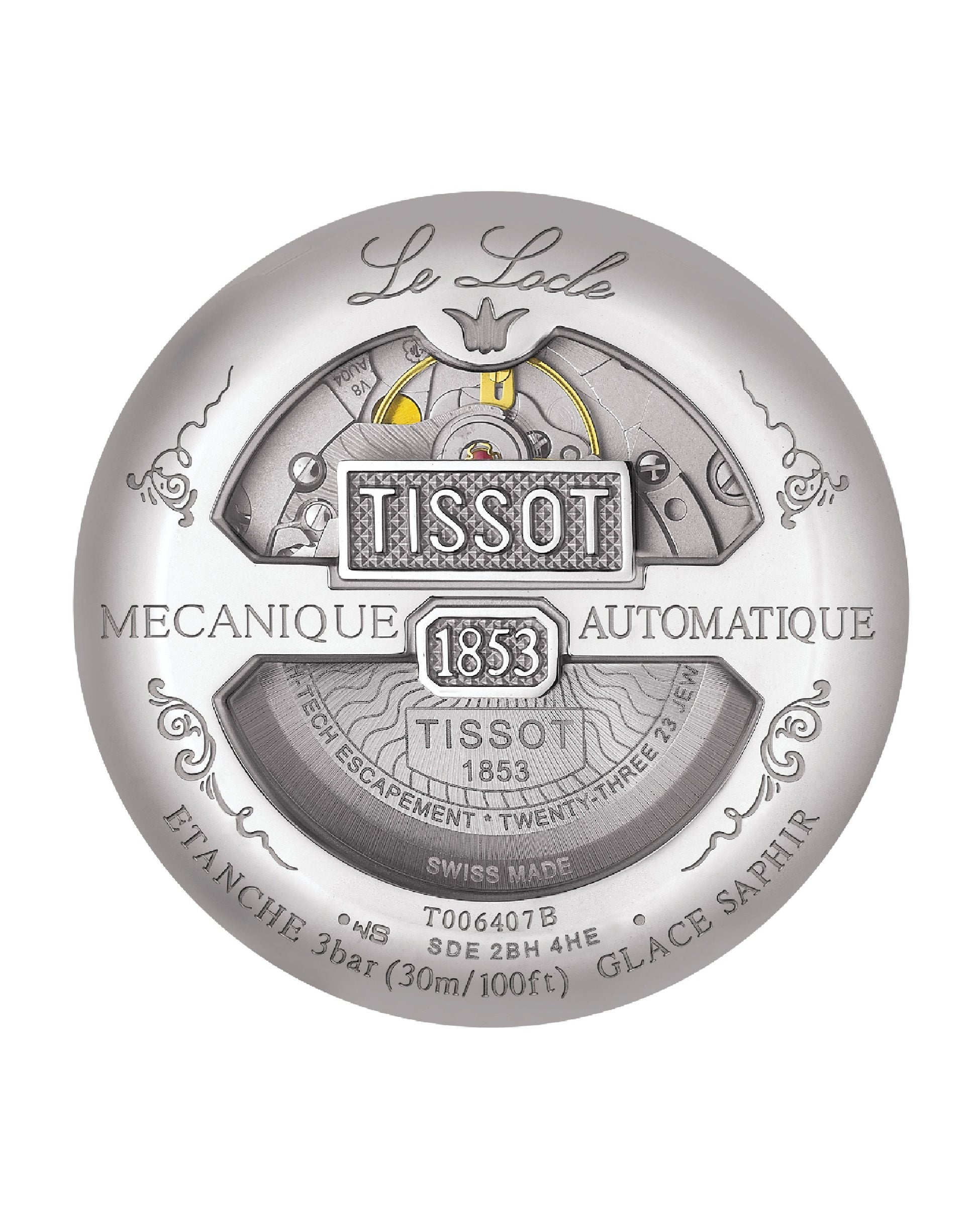 Tissot Tissot LE LOCLE Powermatic 80 Silver Dial BLACK Watch